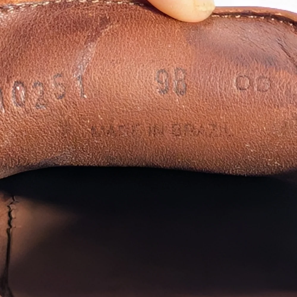 New Cole Haan Country Men's Rich Brown Leather Slip-On Summer Loafers Size 9B